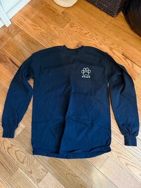 PAWZ Black Tee with Small White Label Accent